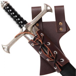 Étui de sabre médiéval européen en cuir PU, attache en corde, pour LARP, jeu de rôle, fête, sangle de sabre, usage adulte - Product Image 3