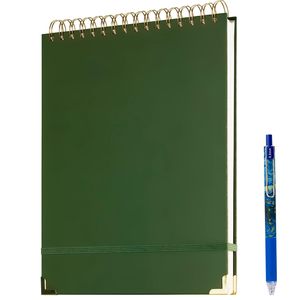 Wholesale Custom A4 A5 Coil Spiral Notebook with Pen Sleeve Office Loose-leaf BookThickened Horizontal Line Student <strong>Notepad</strong> - Product Image 1