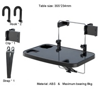 Plateau pliable rétractable pour Table de voiture, Support pour téléphone portable, Support pour nourriture et boisson, intérieur de voiture, arrière de siège, accessoires de Support d'ordinateur