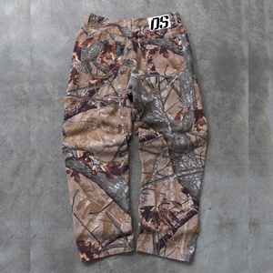 Pantaloni <span class=keywords><strong>Cargo</strong></span> mimetici mimetici con stampa Vintage personalizzati con cintura di regolazione su entrambi i lati 100% pantaloni di cotone per uomo - Product Image 5