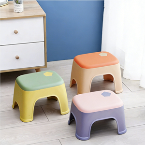 كرسي بلاستيكي طويل وسميك حديث مضاد للانزلاق، مناسب للمنزل وغرفة المعيشة والمطبخ والحمام وصالة الألعاب الرياضية، مع مسند للقدمين - Product Image 5