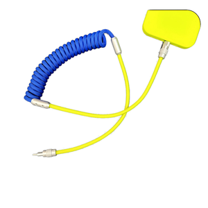 Contraste en espiral DIY Fishnet Weaving Cable USB de doble bloque de color Cable DE DATOS DE CARGA súper rápida con carcasa de aleación de aluminio - Product Image 1