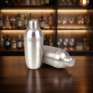 Shaker à cocktails moderne en acier inoxydable, écologique, capacité 500 ml, ensemble de 6 pièces, couleur et logo personnalisés, barman professionnel - Product Image 3