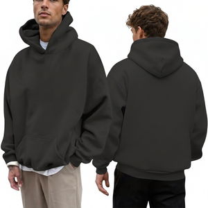 Sweat-shirt à capuche blanc pour homme avec logo personnalisé sur le devant, 100% coton écologique, coupe ample, imprimé décontracté, taille XL, hiver - Product Image 3