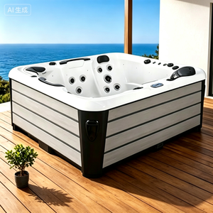 Jacuzzi de hidromasaje Whirlpool de fábrica a <span class=keywords><strong>precio</strong></span> más económico, bañera empotrable con surf de agua, bañera de hidromasaje <span class=keywords><strong>Yacuzzi</strong></span> - Product Image 4