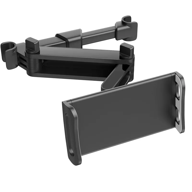 Car Headrest Tablet Mount Backseat Seat Universal Tablet Cell Phone Holder 360 Swivel Rotating Angle Adjustable Stretchable