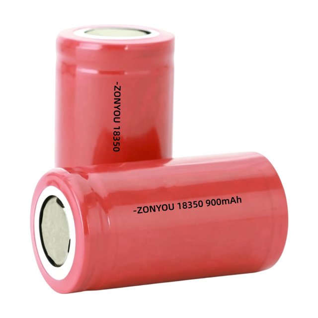Cheap Price 18350 Cylindrical Cell 900mAh-1600mAh Li-ion Batteries 3.7Volt for Rechargeable Household Appliances Smart Robot Toy