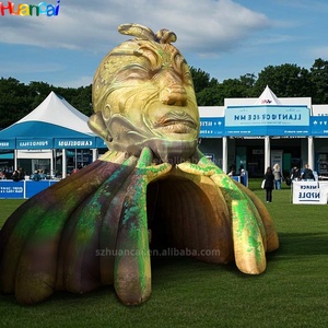 Khổng lồ tùy chỉnh <span class=keywords><strong>Inflatable</strong></span> ôm đầu thần giai đoạn <span class=keywords><strong>Inflatable</strong></span> đường hầm vòm với đèn <span class=keywords><strong>LED</strong></span> cho âm nhạc điện tử lễ hội - Product Image 2