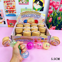 Jouets Squishy Promotionnels en TPR en Gros, Mignons Visages Souriants, Bao Bun Scintillant, Jouet Anti-Stress Doux à Remontée Lente, Cadeaux de Bienvenue