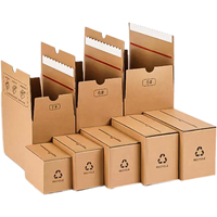 Boîtes plates personnalisées avec logo, fermeture éclair autobloquante, pour produits alimentaires, en carton ondulé recyclé, avec fermeture ziplock et vernissage