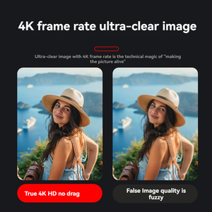 Nouvelle caméra portable HD 1080P avec rotation horizontale à 180 degrés, prend en charge la fréquence d'images 4K, caméra d'action - Product Image 4