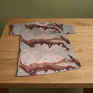 T-shirt à manches courtes pour homme, 100% coton, camouflage, col rond, respirant, décontracté, vêtements d'été pour l'extérieur, vêtements techniques pour l'extérieur - Product Image 3