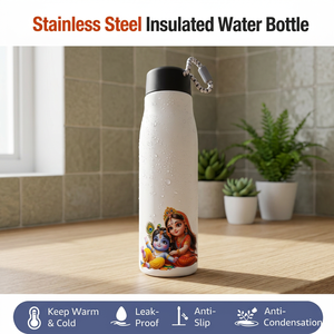 Bouteille d'eau promotionnelle en métal personnalisée avec impression du Seigneur Krishna pour la rentrée scolaire et la remise des diplômes - Product Image 2