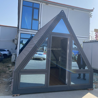 Airbnb Resort Extérieur Hôtel Triangle Cadres Villa Tiny Homes Préfabriqué Structure en Acier A Frame House