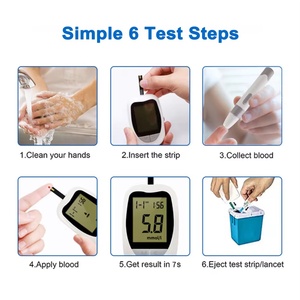 Equipo Médico de Uso Doméstico, Medidor de Glucosa en Sangre Digital Eléctrico, Medidores de Azúcar en Sangre Portátiles, Glucómetro Clínico, Máquina de Prueba de Sangre - Product Image 2