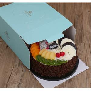 กล่องเค้กสี่เหลี่ยมลายนูนสวยงาม เป็นมิตรกับสิ่งแวดล้อม พร้อมหน้าต่าง สำหรับใส่เค้กมูส เค้กชิฟฟอน เค้กเนย - Product Image 4