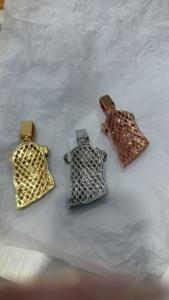 Venta caliente trébol corona retrato Jesús religioso colgante Cool Hip Hop CZ Zirconia hielo Collar para hombres y mujeres - Product Image 3