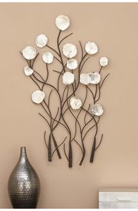 Décoration murale artistique en métal avec motif abstrait pour salon, chambre, salle à manger et décoration moderne de la maison - Product Image 3