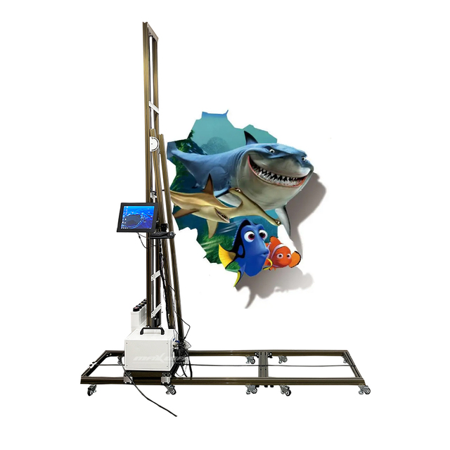 Digital Varnish Inkjet Printing Machine Direct to Wall Painting Machine 3D UV Flat Intelligent Vertical Wall Printer