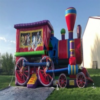 Toboggan aquatique gonflable en PVC de qualité commerciale avec structure de saut pour la location événementielle en extérieur