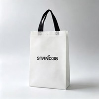 Sac de courses recyclable à poignée carrée moderne pour entrepreneurs créatifs, sac cadeau personnalisé