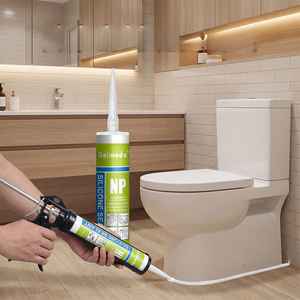 Sellador de Silicona RTV Antihongos, Acetoxi de Curado Rápido, Sellador de Juntas, Pegamento Acético para Vidrio, para Acristalamiento de Ventanas, Construcción y Sellado GP - Product Image 1