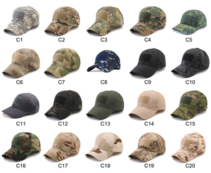 مصنع الجملة التخييم في الهواء الطلق الرياضة التمويه التمويه قاعدة الكرة الجانب Camo مخصص القطن التدريب قبعة كامو فارغة - Product Image 2