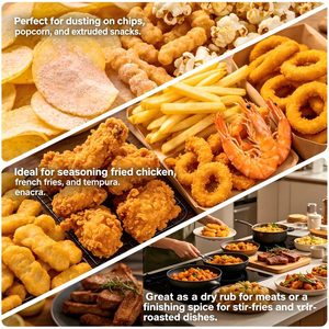 Muestra Gratis de Condimento Salado de <span class=keywords><strong>Pimienta</strong></span> y Sal para Papas Fritas, Snacks Extruidos, Palomitas de Maíz, Tiras de Pollo, Papas Fritas Francesas y Aros de Cebolla - Product Image 3
