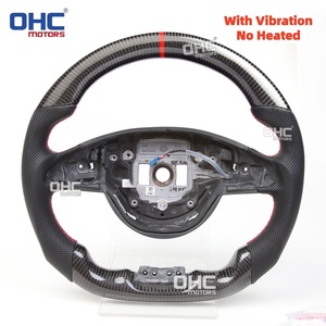 Volant en fibre de carbone véritable pour Mercedes-Benz W205 <span class=keywords><strong>AMG</strong></span> C63 GLS CLA GLE 2016 2017 avec vibration (sans chauffage) - En stock aux États-Unis - Product Image 2