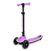 Trottinette pliable pour enfants avec plateau et guidon lumineux, trottinette à 3 roues pour enfants, 4 réglages de hauteur