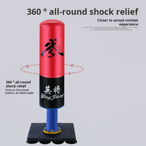 กระสอบทรายชกมวย PU สำหรับเด็กและผู้ใหญ่175ซม. สีดำและสีฟ้า - Product Image 4