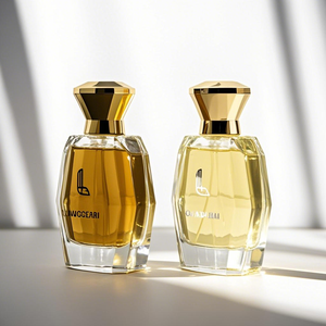 Thiết kế mới có thể được tùy chỉnh trong màu sắc trong suốt 30ml 50ml 100ml phun chai nước hoa không đều với bao bì hộp - Product Image 2