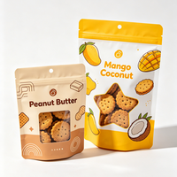 Sac d'emballage alimentaire haute barrière pour biscuits faits main avec impression personnalisée et fenêtre de présentation