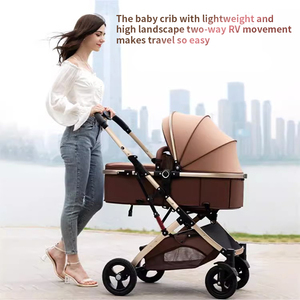 Passeggino per bambini di buona qualità 2025 passeggino pieghevole facile di tendenza 2 in 1 per bambini passeggino per carrozzina per bambini - Product Image 3