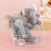 Peluche Mignonne en Forme d'Éléphant à Long Nez, Poupée de Dessin Animé, Rembourrage en Coton PP, Décoration Thème Zoo, Peluche Personnalisée, Cadeaux pour Enfants