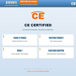 Bras robotisé Borunte BRTIRUS1820A à 6 axes, portée de 1850 mm, charge utile de 20 kg, insertion de tubes en acier CNC, précision de 0,05 mm, 380 V triphasé, CE IP54 - Product Image 6