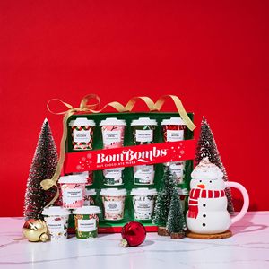 Mini coffret cadeau chocolat chaud – Contenants en verre, emballage festif découpé, saveurs de desserts : Rocky Road, Cookie Butter, Tarte à la <span class=keywords><strong>citrouille</strong></span> – Ensemble - Product Image 5