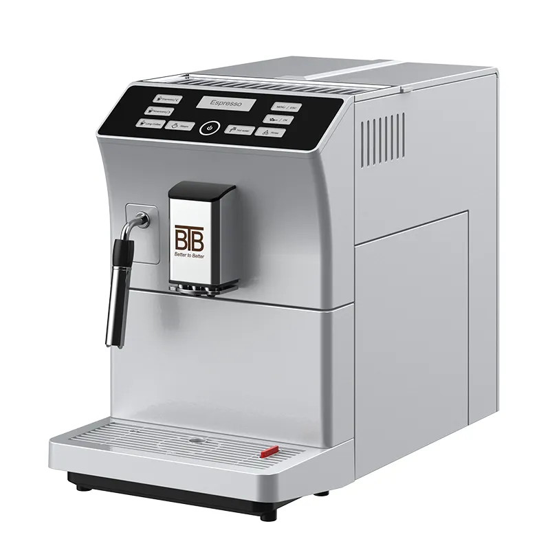 BTB-205 siêu tự động máy pha cà phê bền với máy xay Maker dễ dàng để sử dụng màn hình cảm ứng với nhãn hiệu hơi Wand màn hình cảm ứng