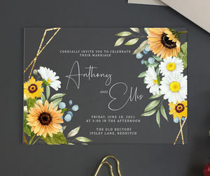 Impresión a precio de fábrica, espejo dorado especial, tarjeta de invitación de boda para invitaciones acrílicas en blanco - Product Image 3