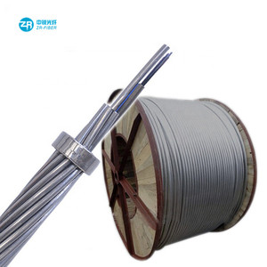 สายไฟเบอร์ออปติกแบบติดตั้งภายนอกอาคารชนิด CCA AS AL สำหรับงานไฟฟ้าแรงสูง 110KV 220KV 500KV สาย OPGW แบบมีแกนดิน 24 36 48 <span class=keywords><strong>64</strong></span> 72 96 128 144 แกน - Product Image 3