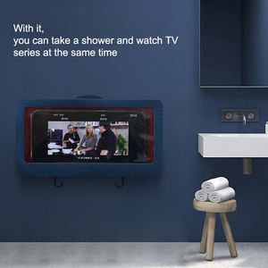 <span class=keywords><strong>Support</strong></span> de téléphone étanche pour douche, anti-buée, rotation à 360°, réglable, pour salle de bain, cuisine, baignoire, piscine, montage mural - Product Image 2