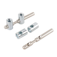 Connecteur rapide central coudé de 8mm de profil en aluminium de fente de série de B-3030 industriel en acier au carbone en gros