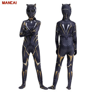 Traje de Lujo de <span class=keywords><strong>Pantera</strong></span> <span class=keywords><strong>Negra</strong></span> de <span class=keywords><strong>Wakanda</strong></span> para Mujer y Niños, Mono de Superhéroe de <span class=keywords><strong>Pantera</strong></span> <span class=keywords><strong>Negra</strong></span>, Disfraz de Cosplay, Traje de Halloween - Product Image 3