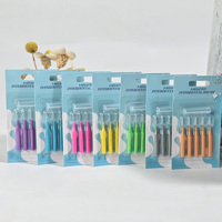 Brosse interdentaire réutilisable OEM, filaments doux et sûrs, emballage individuel scellé, portable, pour un nettoyage interdentaire profond en orthodontie