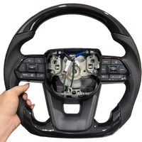 Modification du volant en cuir véritable pour Toyota Corolla LC200 LC79 LC300 Hilux Fortuner Land Cruise GR Volant de voiture