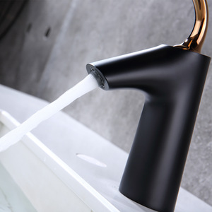 Robinet mitigeur chaud/froid en laiton massif noir pour lavabo de salle de bain de style européen BF2606082 Construction en laiton massif Dura - Product Image 5