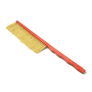 Bee Hive Natural Bee Brush Plastic Handle Beehive Brush with Single Row of Bristles