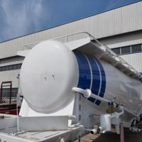 Camion de transport d'occasion personnalisable, semi-remorque citerne à ciment en poudre de 2, 3 ou 4 essieux, 40-50 m³ pour ciment et cendres sèches