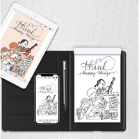 Bloc-notes numérique intelligent, tablette à papier A5 avec stockage intégré et synchronisation
