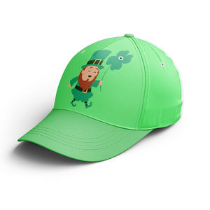 Casquettes de baseball promotionnelles irlandaises en coton <span class=keywords><strong>pas</strong></span> chères Saint Patrick 2023 chapeau de baseball irlandais en polyester imprimé de logo de motif personnalisé - Product Image 2